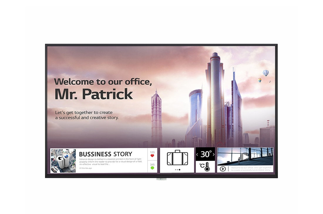 LG MONITOR PROFESSIONAL 55 UHD IPS 4K 500CD 24/7 WEBOS 55UH5F