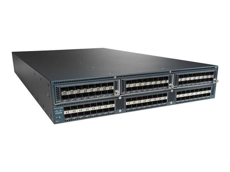 Interconexión de estructura Cisco UCS 6296UP - Conmutador - Administrado - 18 x 1 Gigabit / 10 Gigabit / Canal de fibra de 8 Gb / FCoE SFP+ - Montaje en riel - DISTI (UCS-FI-6296UP-CH2)