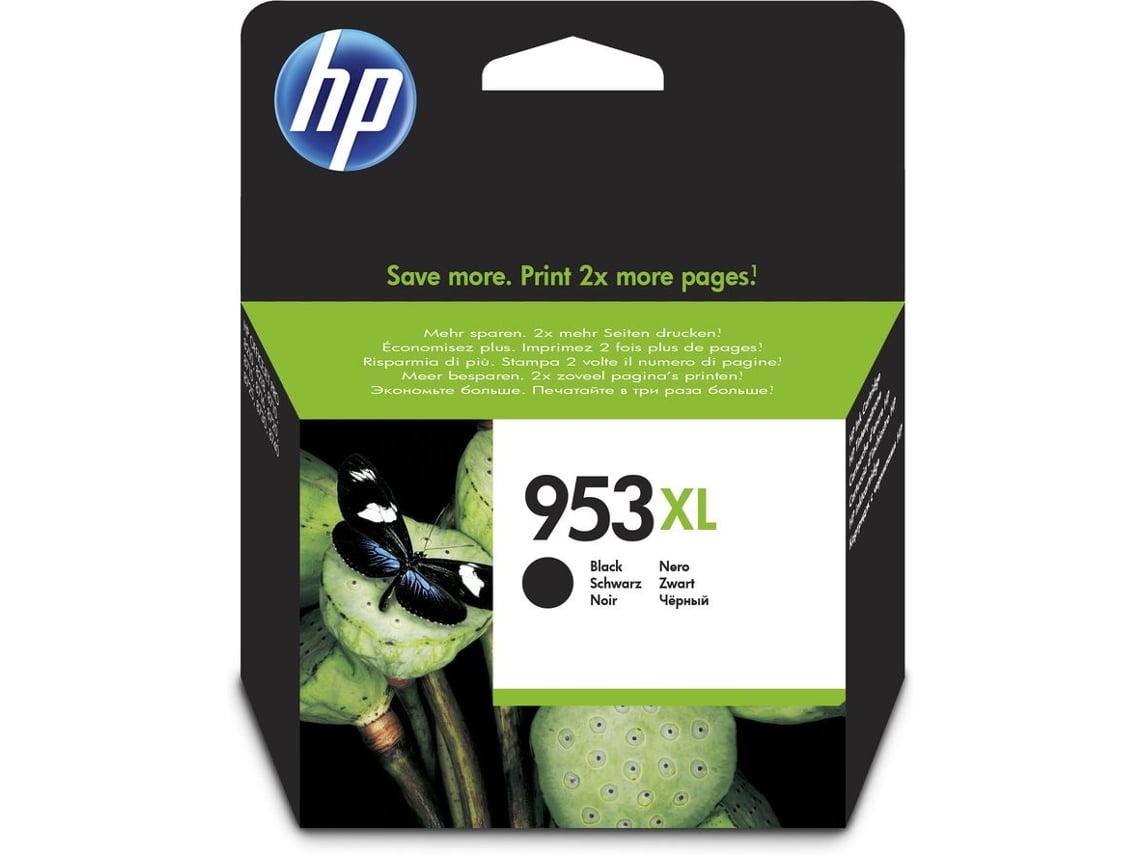 HP 953XL - 42.5 ml - Alto Rendimento - preto - original - blister - tinteiro - para Officejet Pro 77XX, 82XX, 87XX