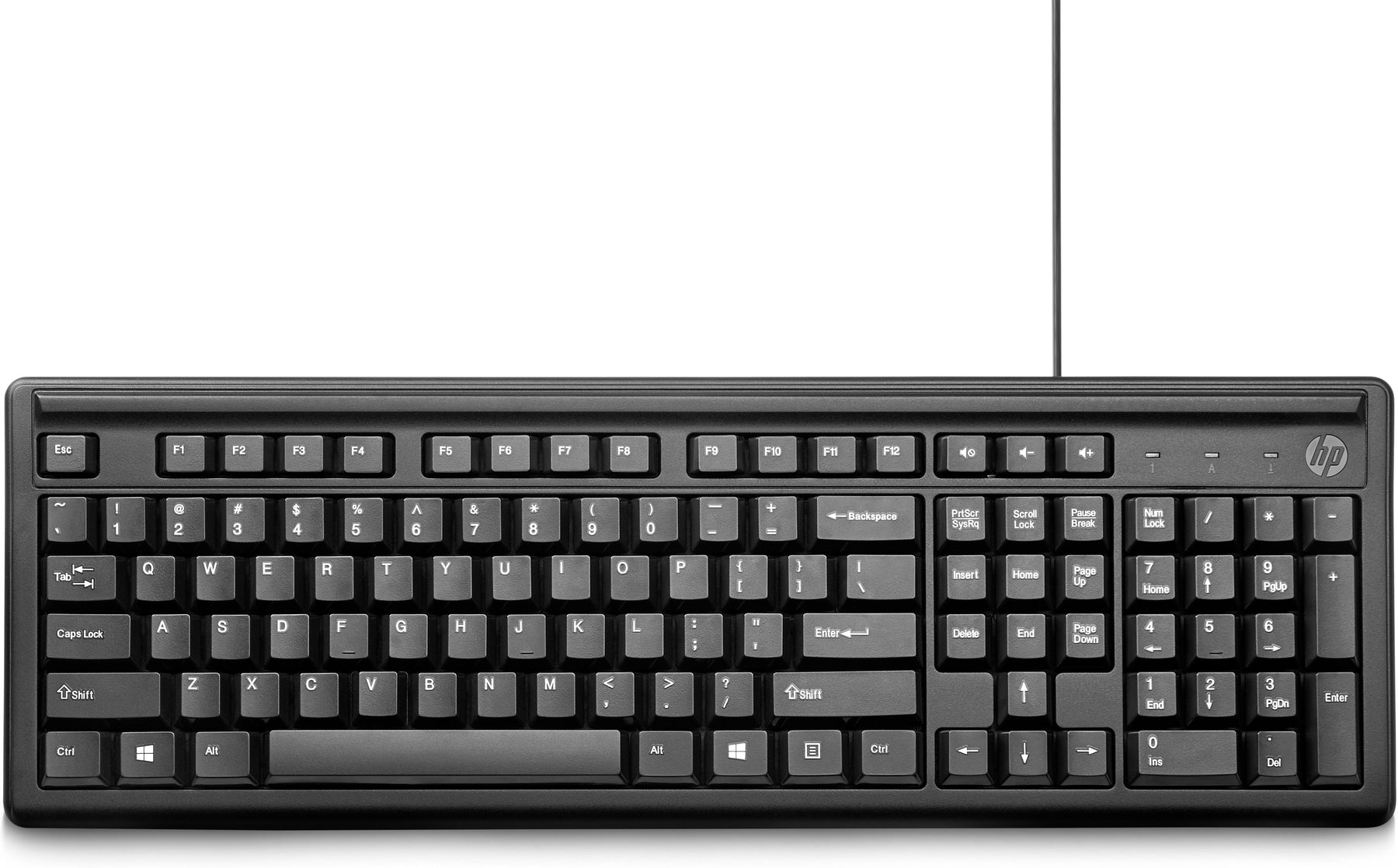 HP 100 - Teclado - USB - Português - preto