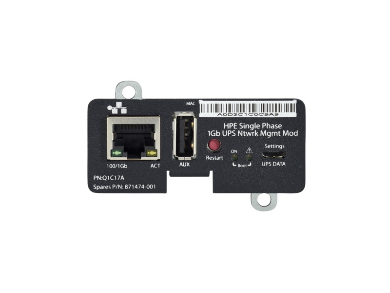 Módulo de gestión de red HPE - Adaptador de gestión remota - Gigabit Ethernet x 1