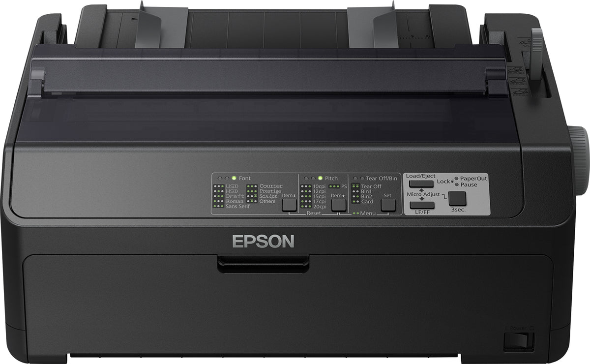 Epson LQ 590II - Impresora - B/N - matricial - Rollo (21,6 cm), JIS B4, 254 mm (ancho) - 360 x 180 dpi - 24 pines - hasta 584 caracteres/seg - paralelo, USB 2.0
