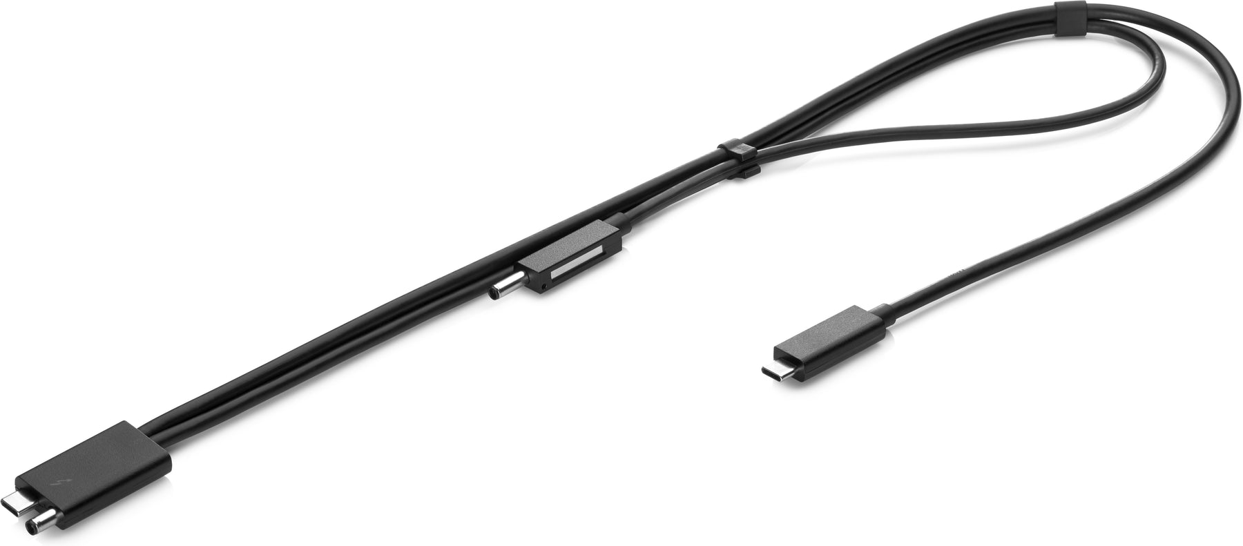 HP Combo - Cabo Thunderbolt - 70 cm - preto - para EliteBook 830 G6, ZBook 15u G5, 15u G6, 15v G5, 17 G5, 17 G6, Create G7, ZBook Fury 16 G9