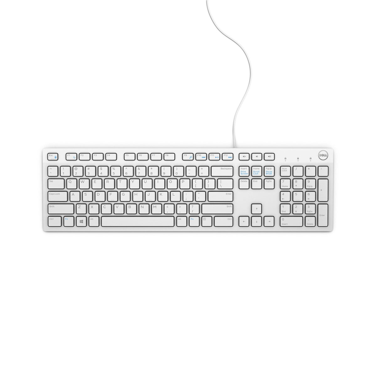 TECLADO MULTIMEDIA DELL KB-216 QWERTY PT BLANCO