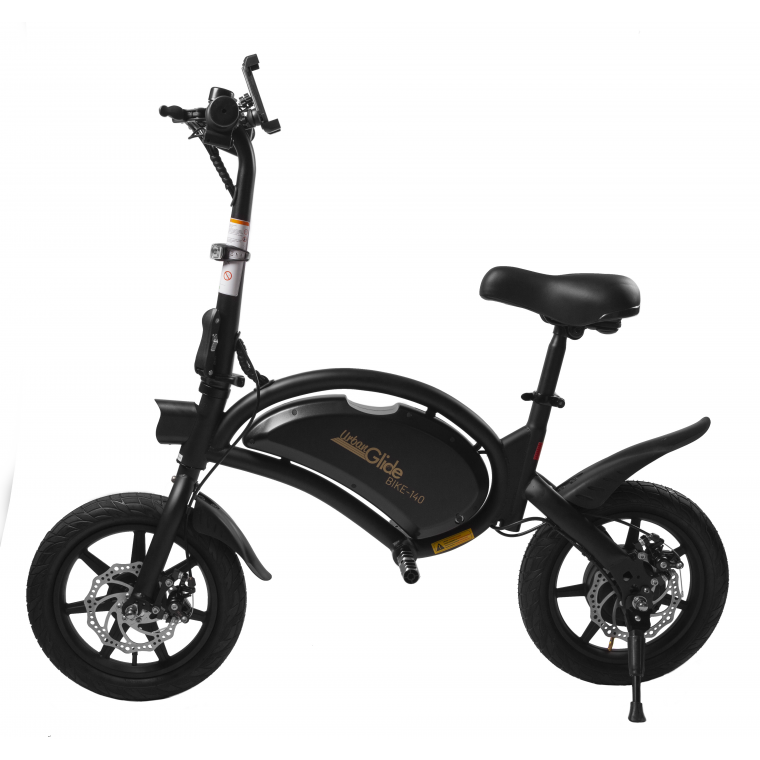 Bicicleta eléctrica sin pedales URBANGLIDE 140 6AH Negra - 56792