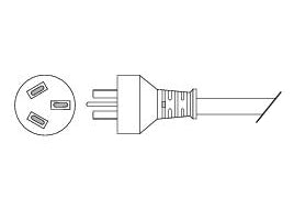 Cisco - Power cord - IEC 60320 C13 to SAA AS 3112(M) - 2.5 m - Australia, New Zealand - to IP Phone 7902, 7905, 7910, 7920, 7935, 7940, 7960, 7961, 7970, Unified IP Phone 7912
