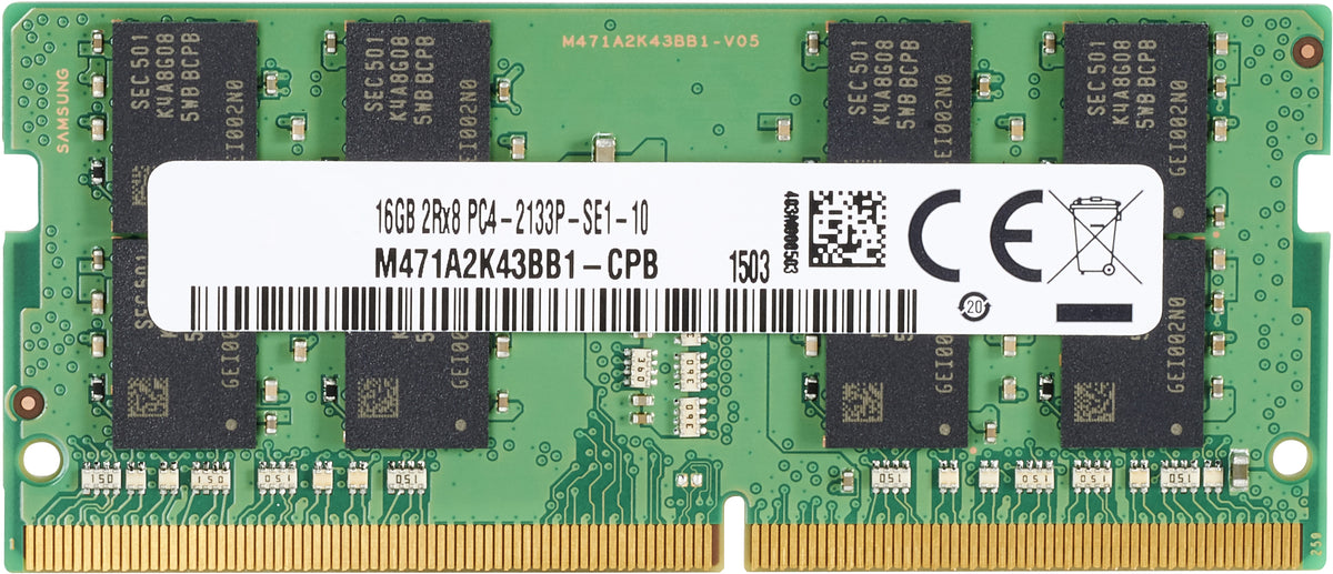 HP - DDR4 - module - 8 GB - 260-pin SO DIMM - 2666 MHz / PC4-21300 - 1.2 V - unbuffered - no ECC - for Elite Slice, Slice for Meeting Rooms G2, Slice G2, EliteDesk 705 G4 (SO-DIMM ), 705 G5 (SO-DIMM), 800 G4 (SO-DIMM), 800 G5 (SO-DIMM), EliteOne 1