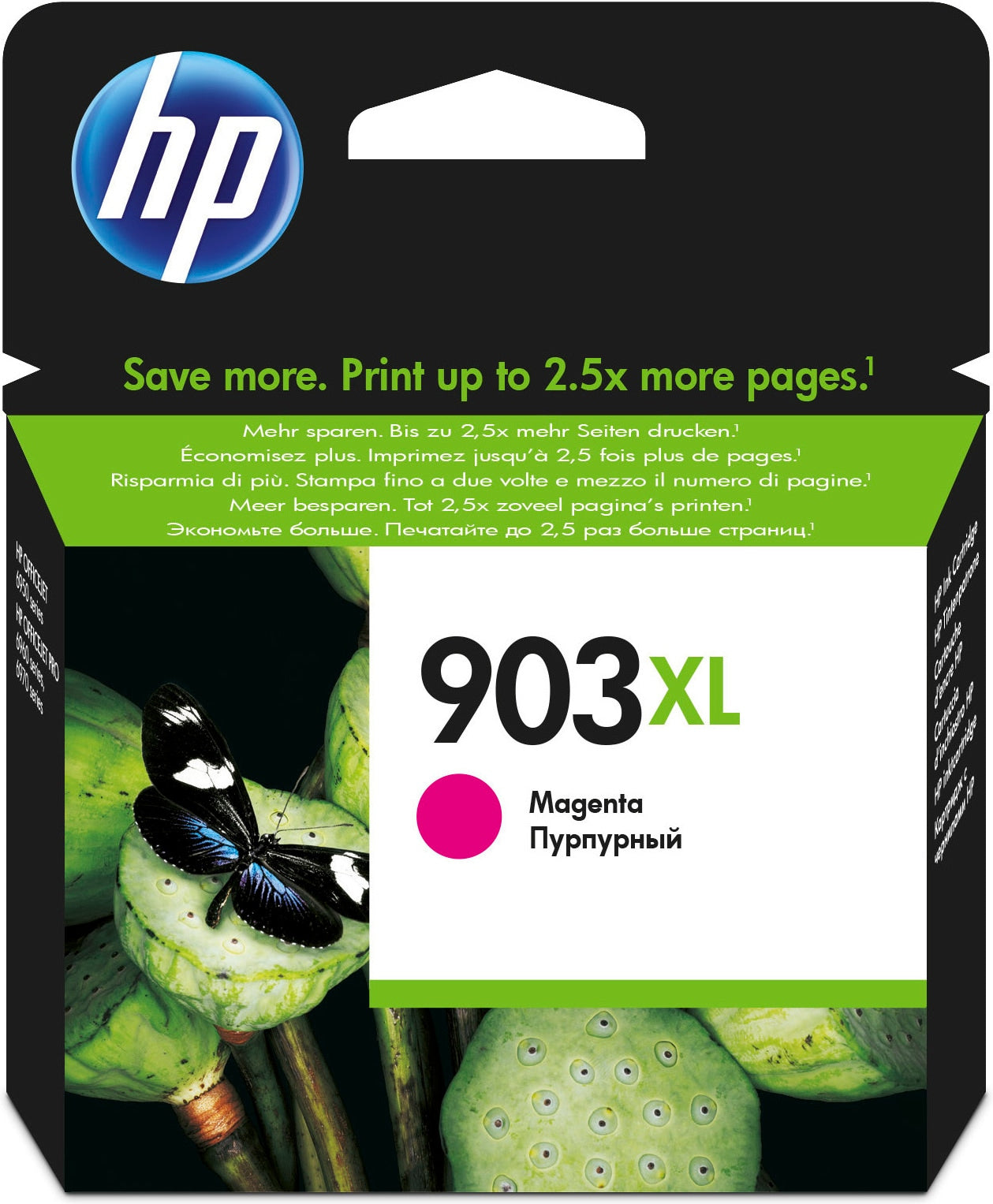 HP 903XL - 8.5 ml - Alto Rendimento - magenta - original - blister - tinteiro - para Officejet 6951, 6954, 6962, Officejet Pro 6960, 6961, 6970, 6971, 6974, 6975