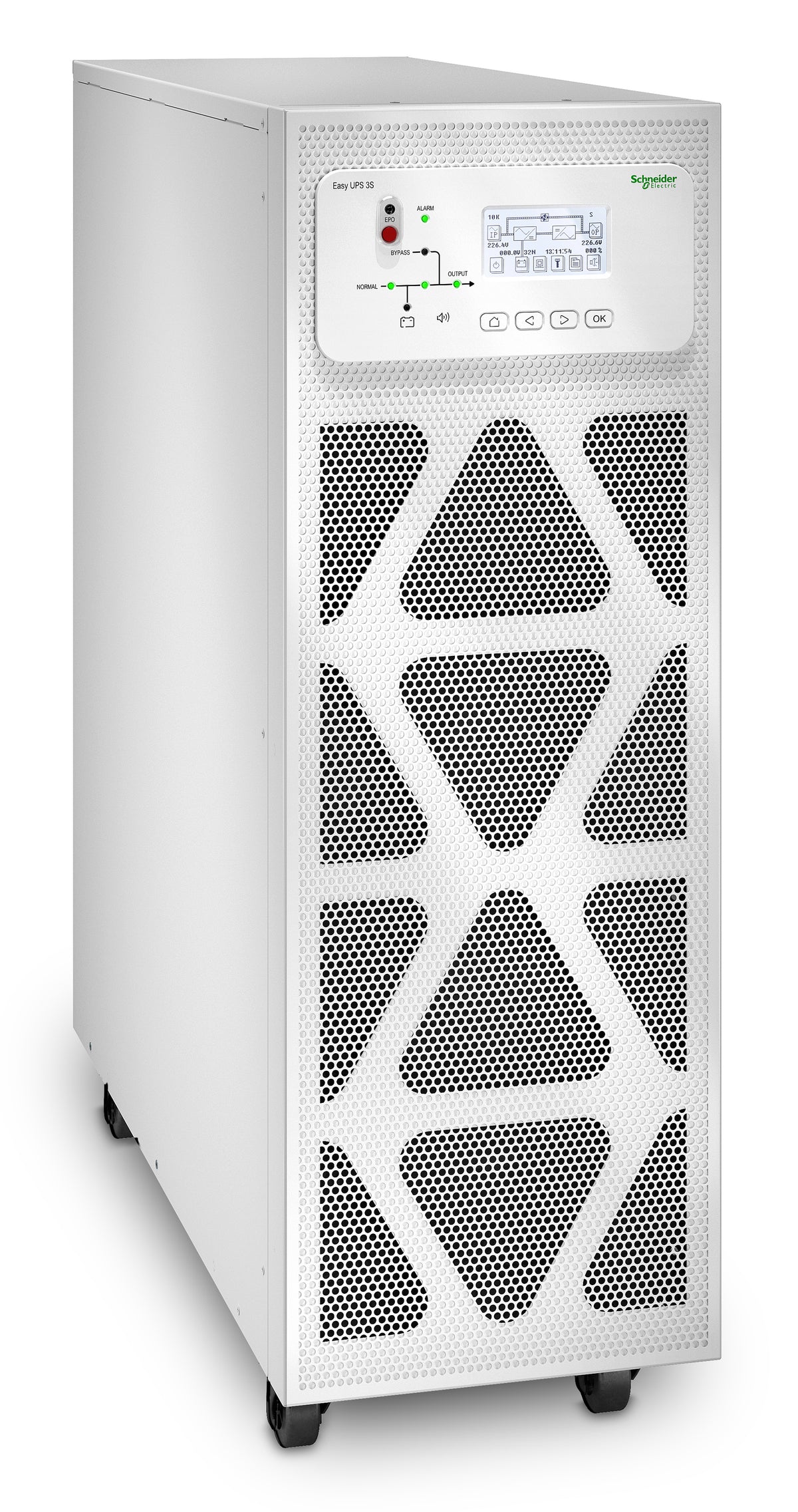 Schneider Electric Easy UPS 3S 30kVA 400V 3:3 - UPS - AC 380/400/415 V - 30 kW - 30000 VA - sin baterías - RS-232, RS-485, USB - blanco, RAL 9003