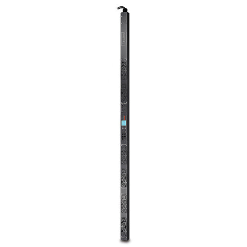 APC Metered Rack PDU - Faixa de distribuição de energia (montável em bastidor) - AC 208 V - 3 fases - RS-232 - entrada: NEMA L21-20 - conectores de saída: 48 (IEC 60320 C13, IEC 60320 C19, NEMA 5-20) - preto - para P/N: SMX1000C, SMX1500RM2UC, SMX150