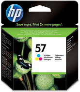 HP 57 - 17 ml - cor (ciano, magenta, amarelo) - original - tinteiro - para Deskjet 5650, F4135, F4140, F4180, Officejet 41XX, 42XX, Photosmart 7350, psc 1110, 13XX