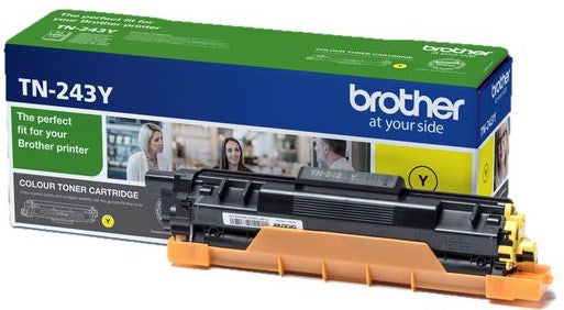 Brother TN243Y - Yellow - original - toner cartridge - for Brother DCP-L3510, L3517, L3550, HL-L3210, L3230, L3270, MFC-L3710, L3730, L3750, L3770