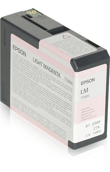 Epson T5806 - 80 ml - light magenta - original - ink cartridge - for Stylus Pro 3800, Pro 3880