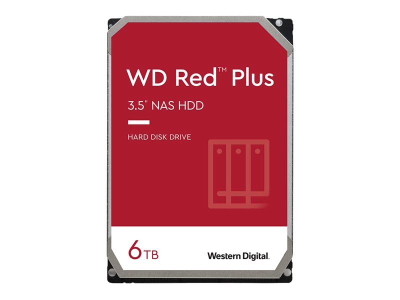 Disco 3.5 6TB WD Red Plus 256Mb SATA 6Gb/s 5400rpm (WD60EFPX)