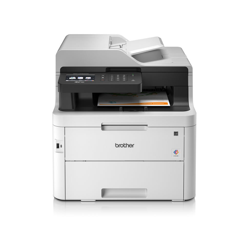 Brother MFC-L3750CDW - Multifunction Printer - Color - LED - Legal (216 x 356 mm) (original) - A4/Legal (media) - up to 24 ppm (print) - 250 sheets - 33.6 Kbps - USB 2.0, LAN , Wi-Fi(n), host USB
