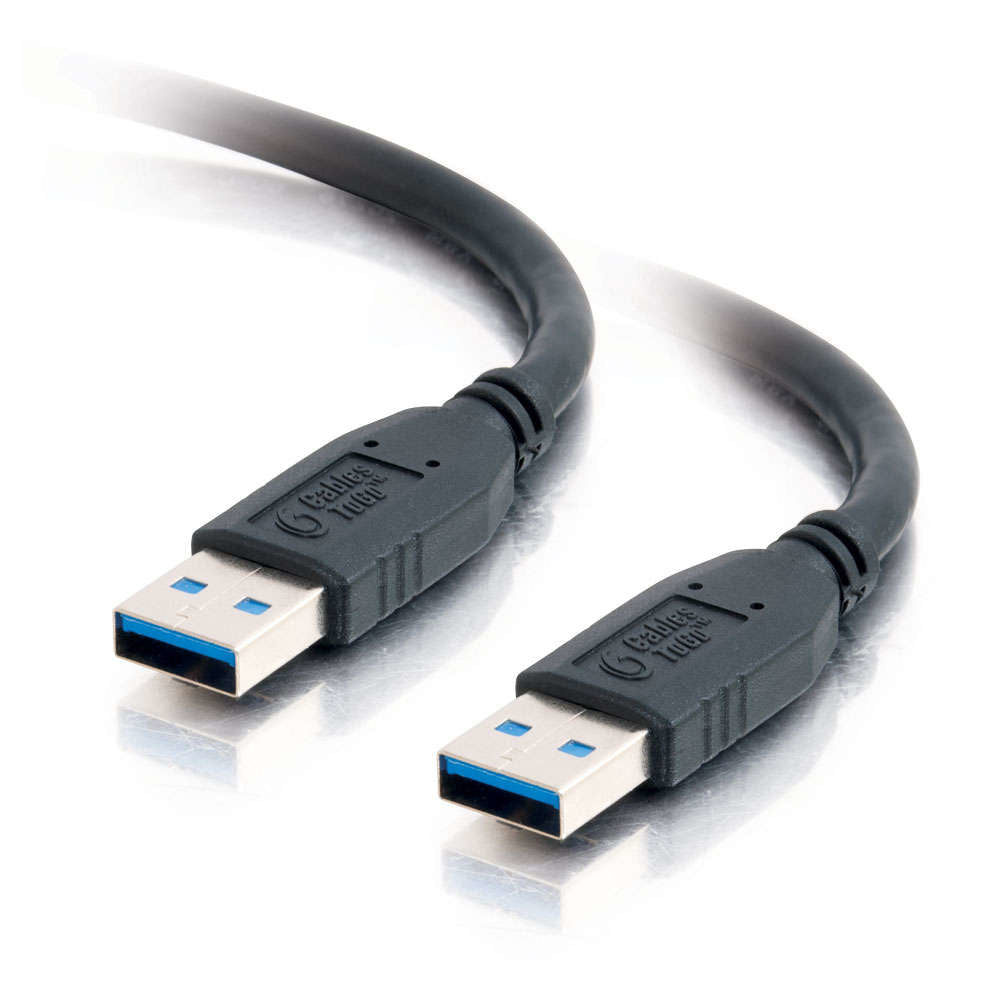 C2G - Cable USB - USB Tipo A (M) a USB Tipo A (M) - USB 3.0 - 2m - Negro