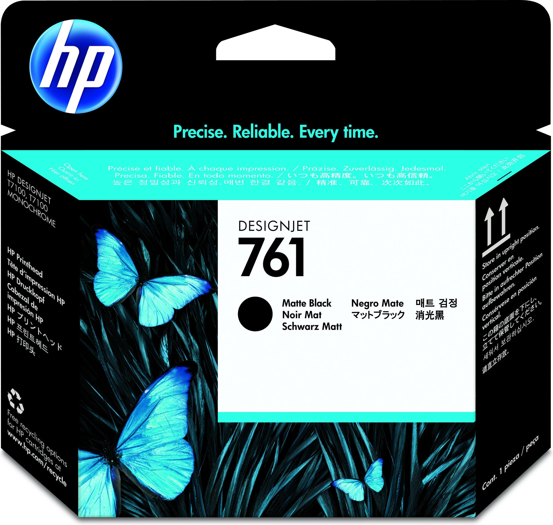 HP 761 - Negro opaco - Cabezal de impresión - para impresora de producción DesignJet T7100, T7200