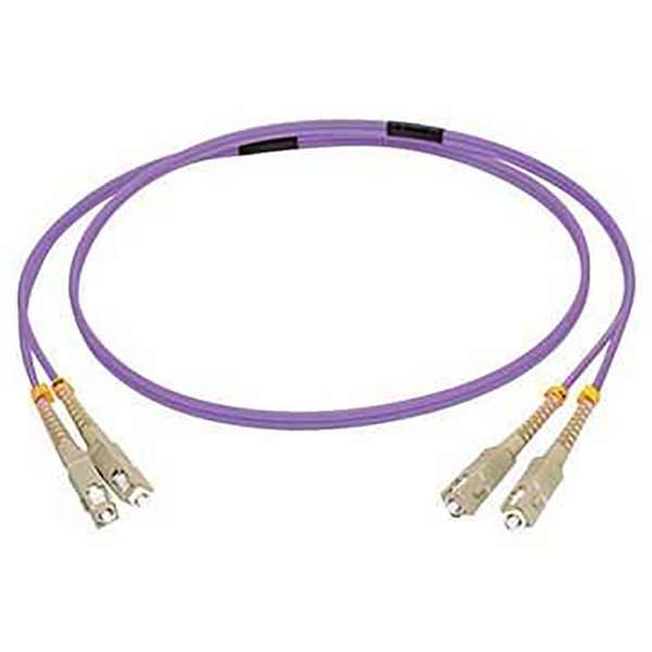 Patch de Fibra C2G 20m SC/SC OM4 LSZH - Morado - Cable patch - SC multimodo (M) a SC multimodo (M) - 20 m - fibra óptica - dúplex - 50 / 125 micras - OM4 - morado