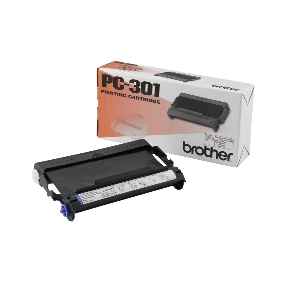 Brother PC301 - Black - Print Ribbon - for Brother MFC-970, MFC-970MC, IntelliFAX 750, 770, 775, 775SI, 870MC, 875MC, 885MC