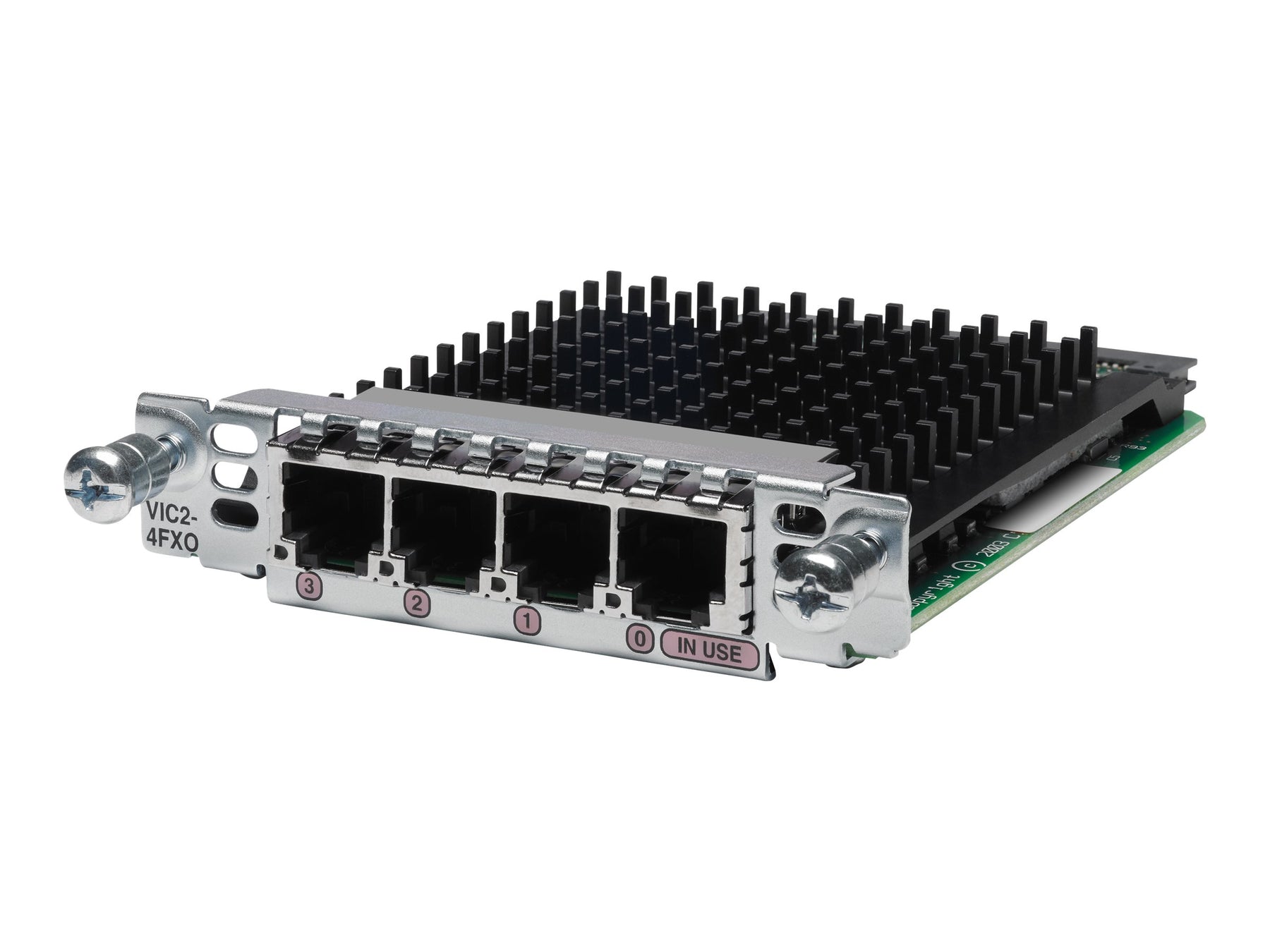 Cisco IP Unified Communications Voice/Fax Network Module - Voice Interface Card - FXO - Analog ports: 4 - for Cisco 17XX, 26XX, 28XX, 29XX, 36XX, 37XX, 3845 V3PN, 38XX, 39XX