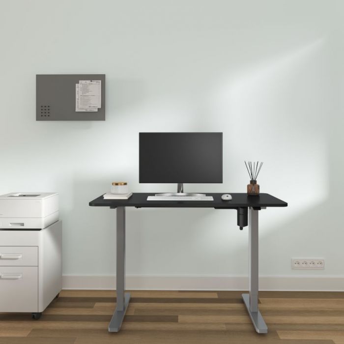 EQUIP ERGO ELECTRIC SIT-STAND DESK FRAME WITH DESKTOP GRAY