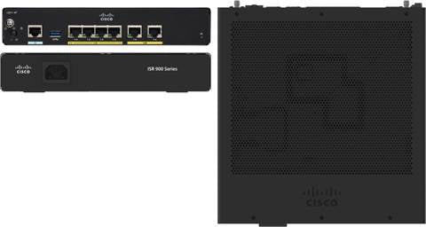 Cisco Integrated Services Router 921 - Router - Switch de 4 puertos - GigE - Puertos WAN: 2