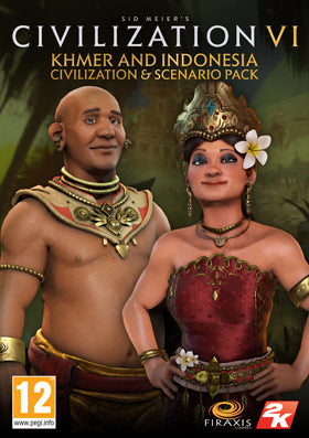 Sid Meier's Civilization VI - Khmer and Indonesia Civilization & Scenario Pack - DLC - Win - ESD - Activation Key must be used on a valid Steam account, cannot be authenticated outside Europe, Middle East and Africa - Spanish