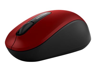 Microsoft Bluetooth Mobile Mouse 3600 - Mouse - right- and left-handed - optical - 3 buttons - wireless - Bluetooth 4.0 - dark red (PN7-00014)