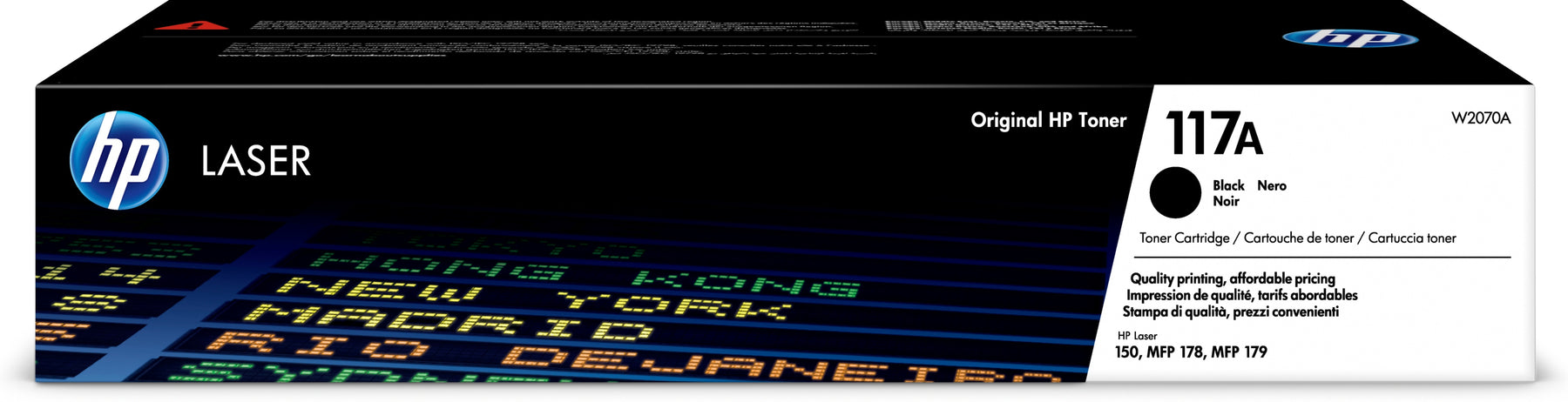 HP 117A - Preto - original - cartucho de toner (W2070A) - para Color Laser 150a, 150nw, MFP 178nw, MFP 178nwg, MFP 179fnw, MFP 179fwg