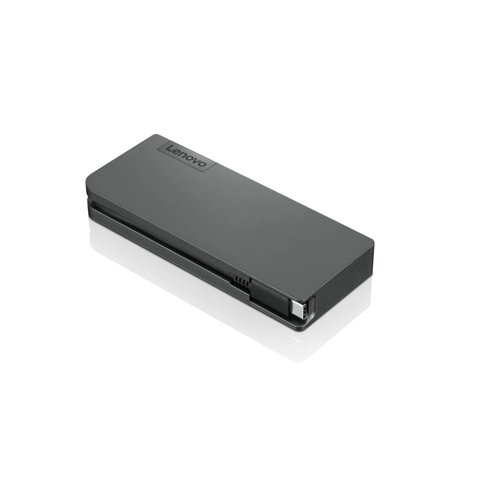 Lenovo Powered USB-C Travel Hub - Estação de engate - USB-C - VGA, HDMI - Mundial - para ThinkCentre M70t Gen 3, M90q Gen 2, ThinkPad E14 Gen 4, Z13 Gen 1, Yoga Slim 7 Pro 14
