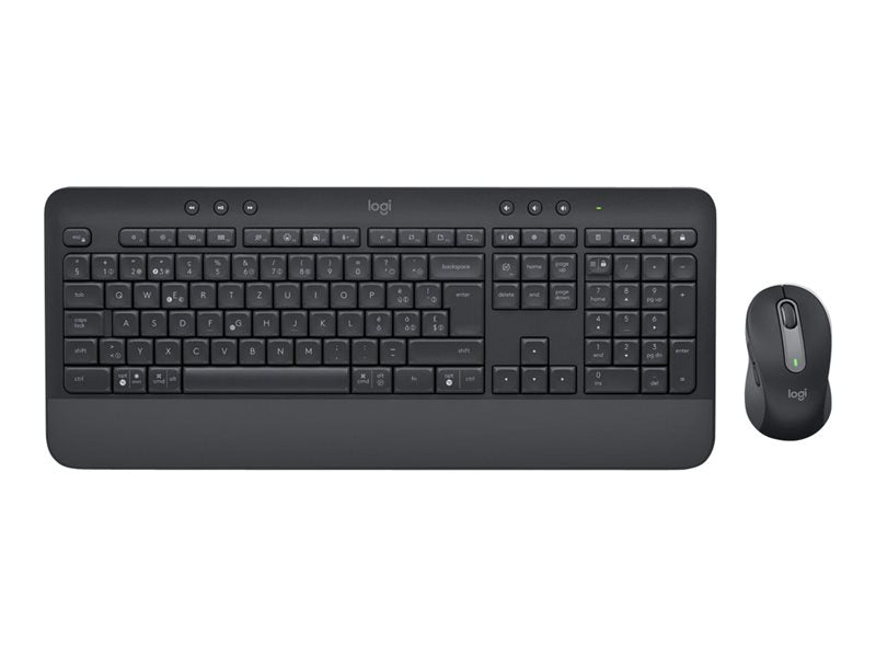 Logitech Signature MK650 for Business - Conjunto de teclado e rato - sem fios - 2.4 GHz, Bluetooth LE - QWERTY - Reino Unido - grafite