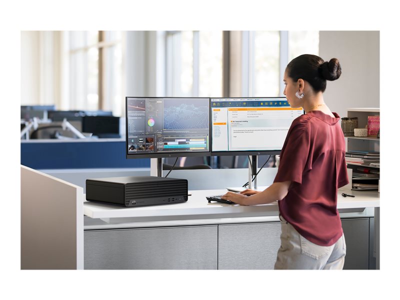 HP EliteDesk 800 G6 - SFF - Core i5 10500 / 3.1 GHz - vPro - RAM 8 GB - SSD 256 GB - NVMe - Gravador DVD - UHD Graphics 630 - GigE - Win 10 Pro 64-bit - monitor: nenhum - teclado: Português