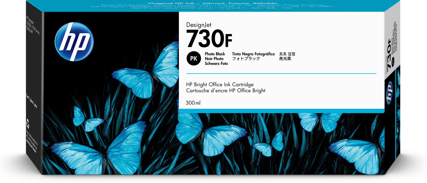 HP 730F - 300 ml - preto foto - original - DesignJet - tinteiro - para DesignJet T1700, T1700 PostScript, T1700dr, T1700dr PostScript