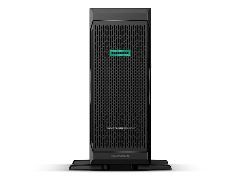 HPE ProLiant ML350 Gen10 Base - Server - tower - 4U - 2-way - 1 x Xeon Silver 4208 / 2.1 GHz - RAM 16 GB - SAS - hot-swap 3.5" bay(s) - no HDD - GigE - display : none