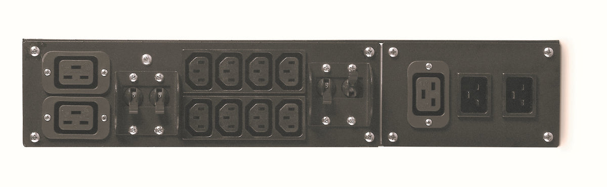 Panel de derivación de servicio de APC - Interruptor de derivación (montable en bastidor) - CA 230 V - conectores de salida: 10 - 2U - 19" - negro - para InfraStruXure Tipo A 4-12, Smart-UPS 3000, 3000R3IBX120, 3000RM X-93 , 5000