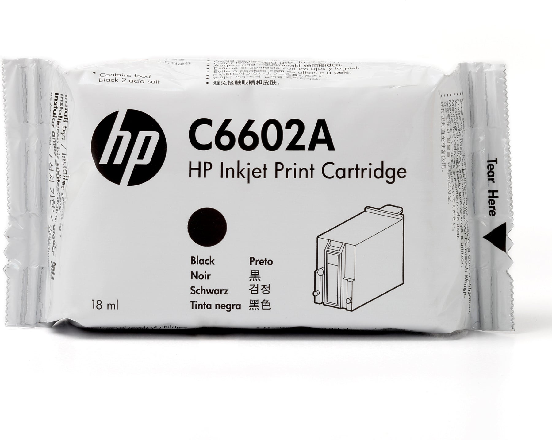 HP - 18 ml - preto - compatível - tinteiro - para Addmaster IJ 6080, 6160, 7100, Ithaca BANKjet 2500, KITCHENjet 1000, POSjet 1000, 1500