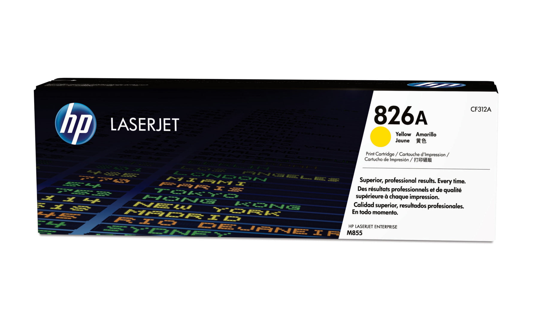 HP 826A - Amarelo - original - LaserJet - cartucho de toner (CF312A) - para Color LaserJet Enterprise M855dn, M855x+, M855x+ NFC/Wireless direct, M855xh