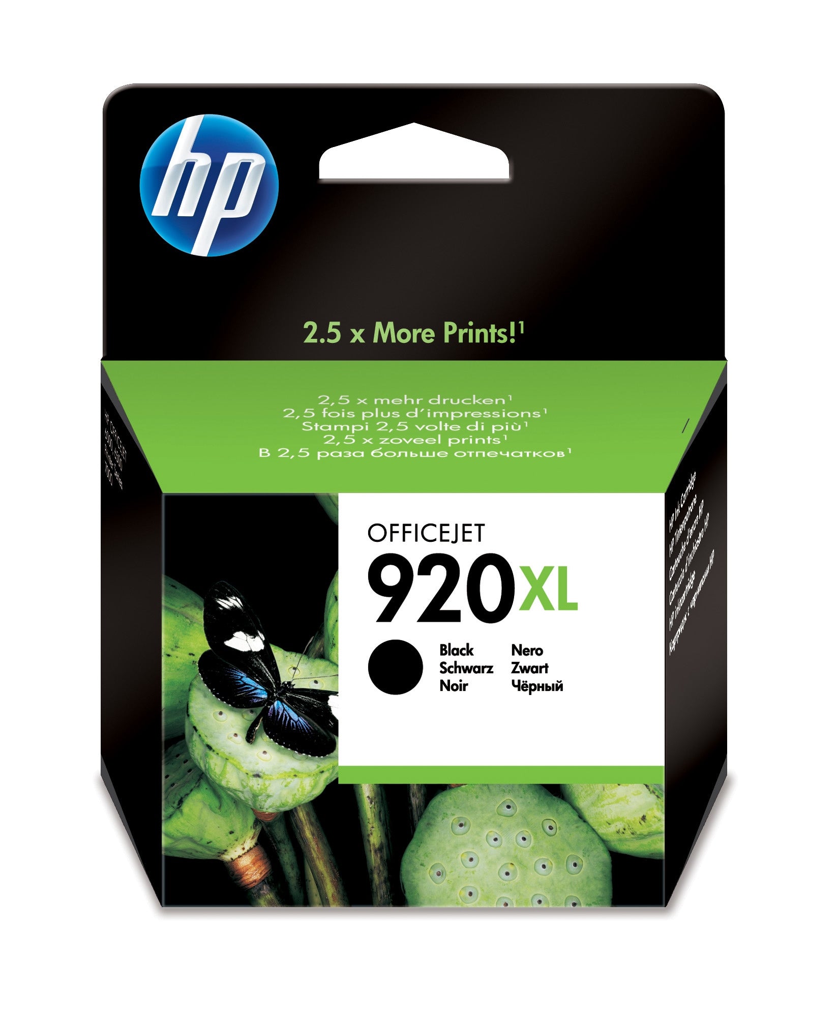 HP 920XL - High Yield - black - original - ink cartridge - for Officejet 6000, 6000 E609a, 6500, 6500 E709a, 6500A, 6500A E710a, 7000 E809a, 7500A