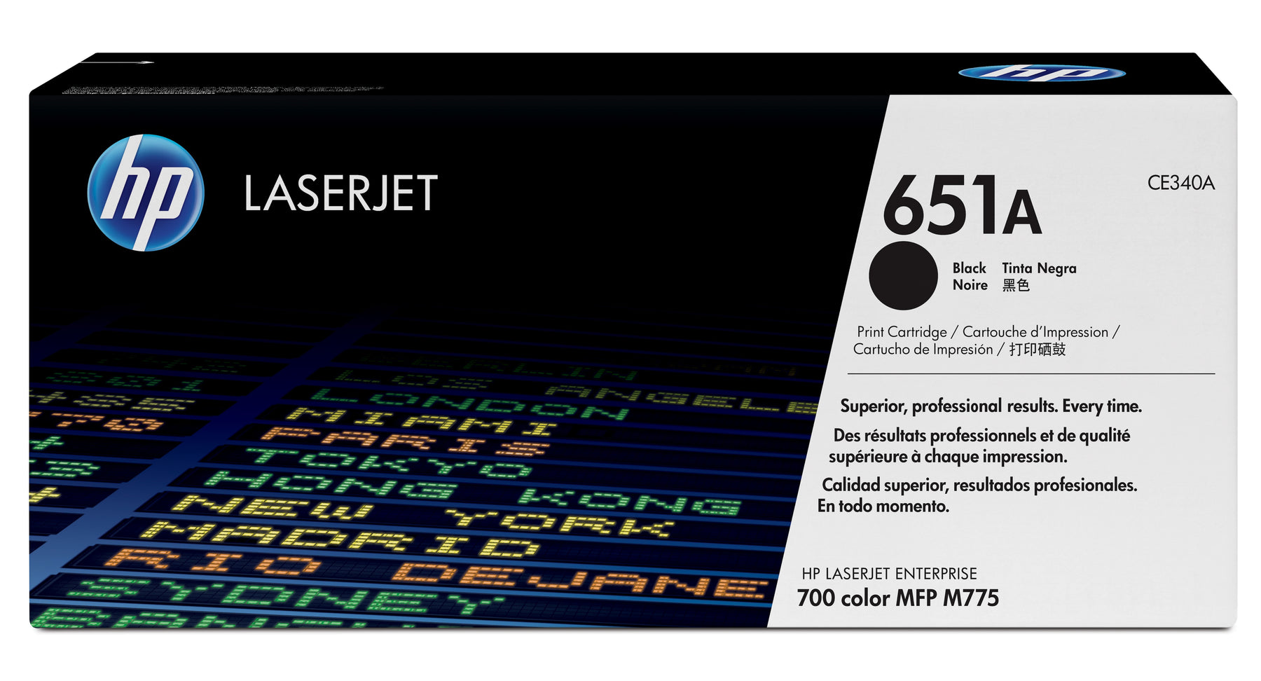 HP 651A - Preto - original - LaserJet - cartucho de toner (CE340A) - para Color LaserJet Enterprise MFP M775dn, MFP M775f, MFP M775z, MFP M775z+