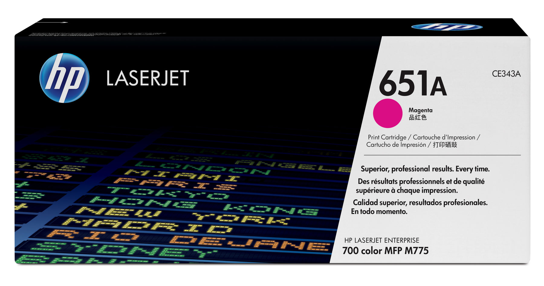 HP 651A - Magenta - original - LaserJet - cartucho de toner (CE343A) - para Color LaserJet Enterprise MFP M775dn, MFP M775f, MFP M775z, MFP M775z+