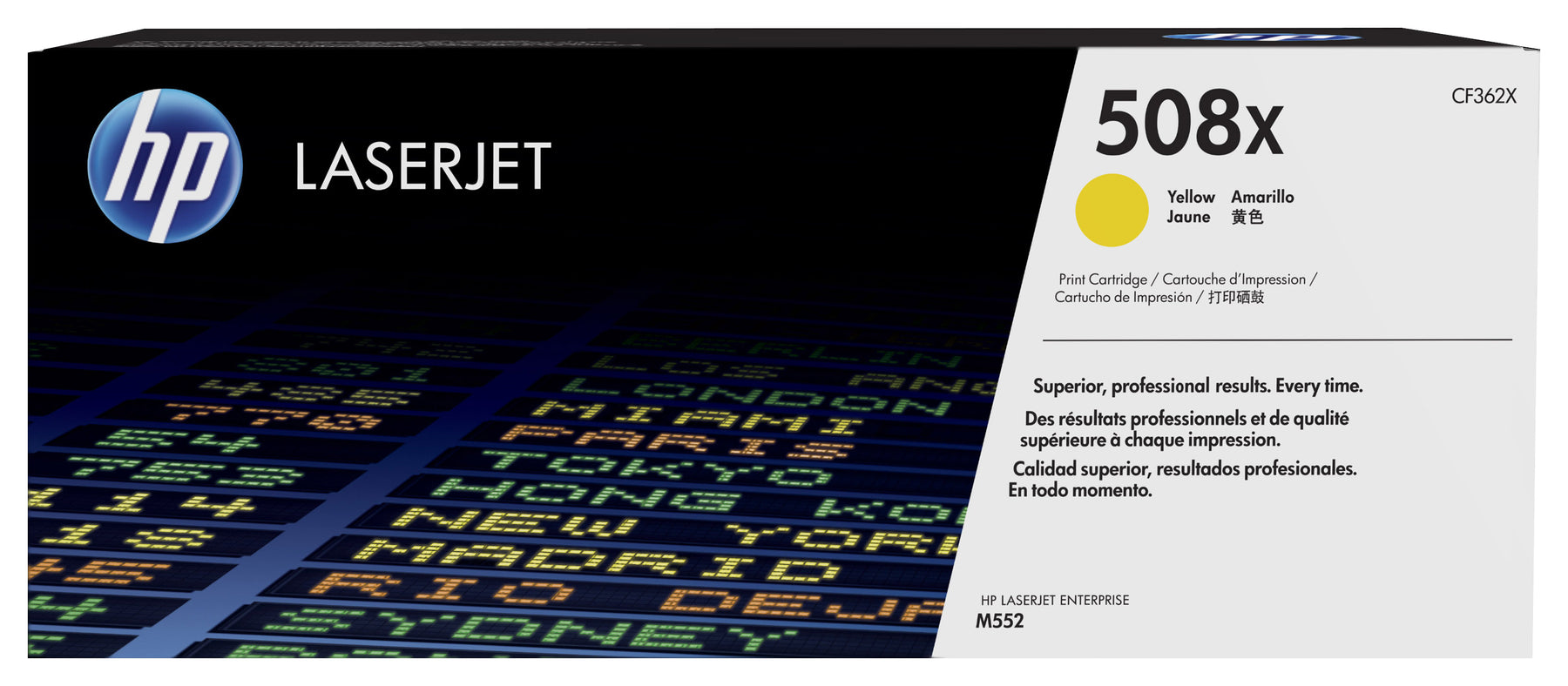 HP 508X - Alto Rendimento - amarelo - original - LaserJet - cartucho de toner (CF362X) - para Color LaserJet Enterprise MFP M577, LaserJet Enterprise Flow MFP M577