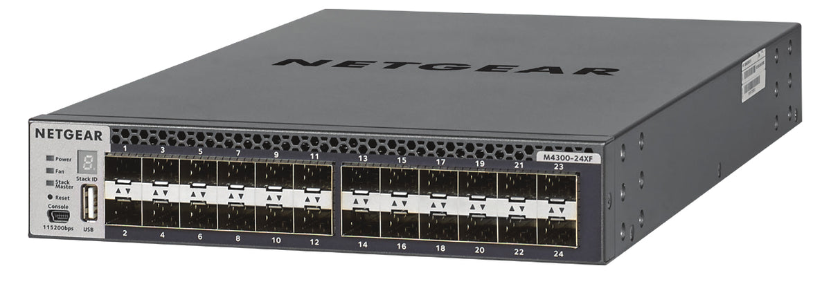 NETGEAR M4300-24XF - Conmutador - L3 - Administrado - 24 x 10GBase-X + 2 x 10GBase-T compartidos - montaje en riel