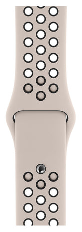 Apple 40mm Nike Sport Band - Correa para reloj inteligente - Tallas S/M y M/L - Negro, Desert Sand - para reloj (38mm, 40mm, 41mm)