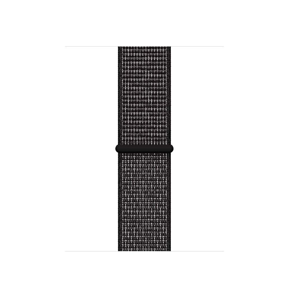 Apple 40mm Nike Sport Loop - Correa para reloj inteligente - Tamaño regular - Negro - para reloj (38mm, 40mm, 41mm)