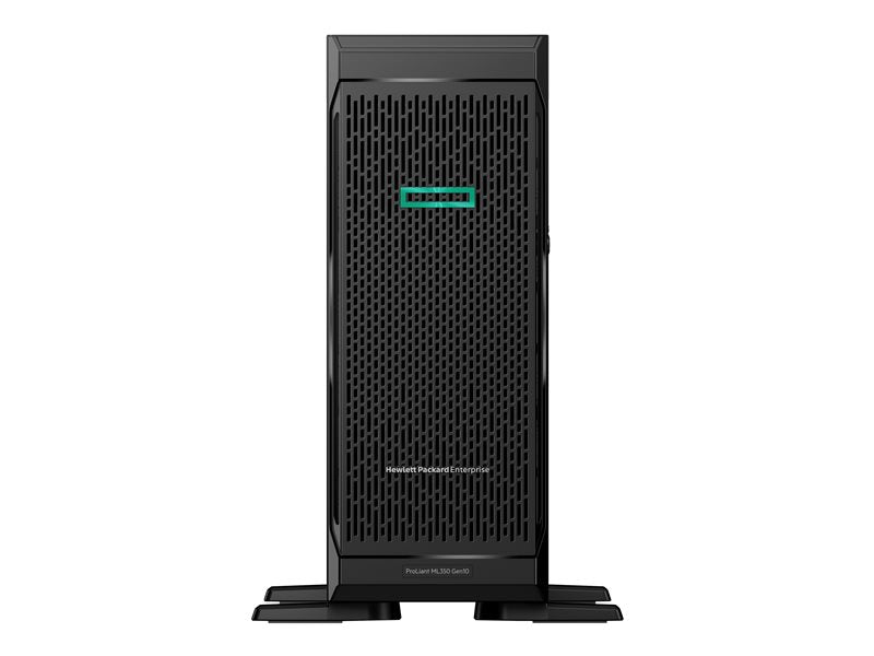 HPE ProLiant ML350 Gen10 Base - Server - tower - 4U - 2-way - 1 x Xeon Silver 4210 / 2.2 GHz - RAM 16 GB - SAS - hot-swap 2.5" bay(s) - no HDD - GigE - display : none (P11051-421)