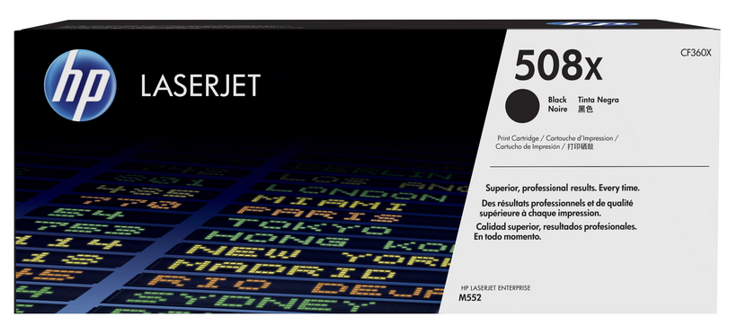 HP 508X - Alto rendimiento - Negro - Original - LaserJet - Cartucho de tóner (CF360X) - para Color LaserJet Enterprise MFP M577, LaserJet Enterprise Flow MFP M577