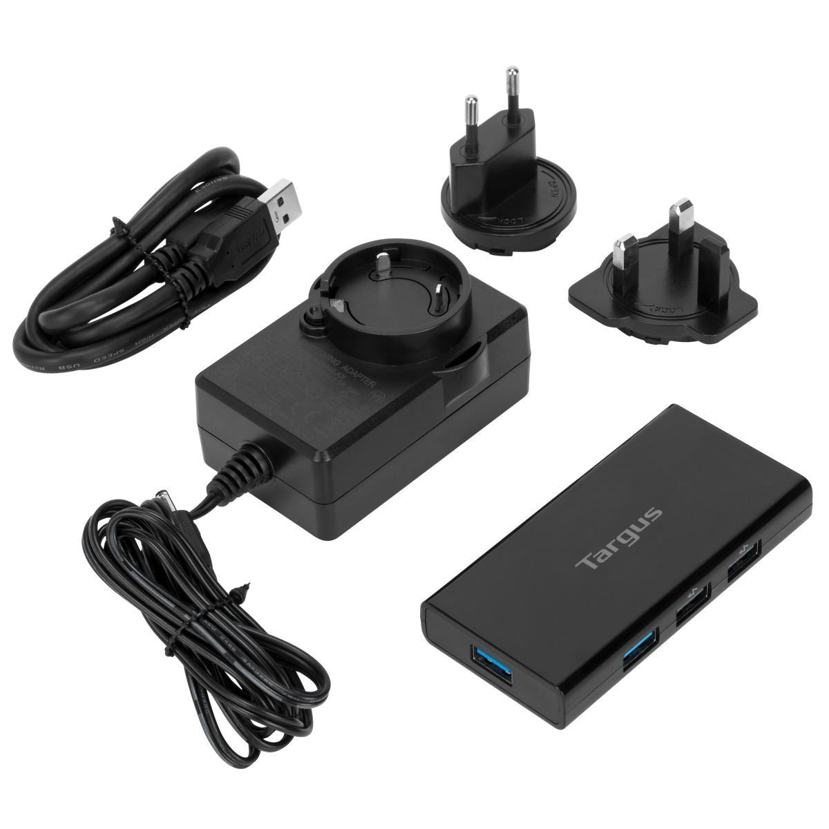 Targus Powered - Hub - 7 x SuperSpeed USB 3.0 - escritorio - CA