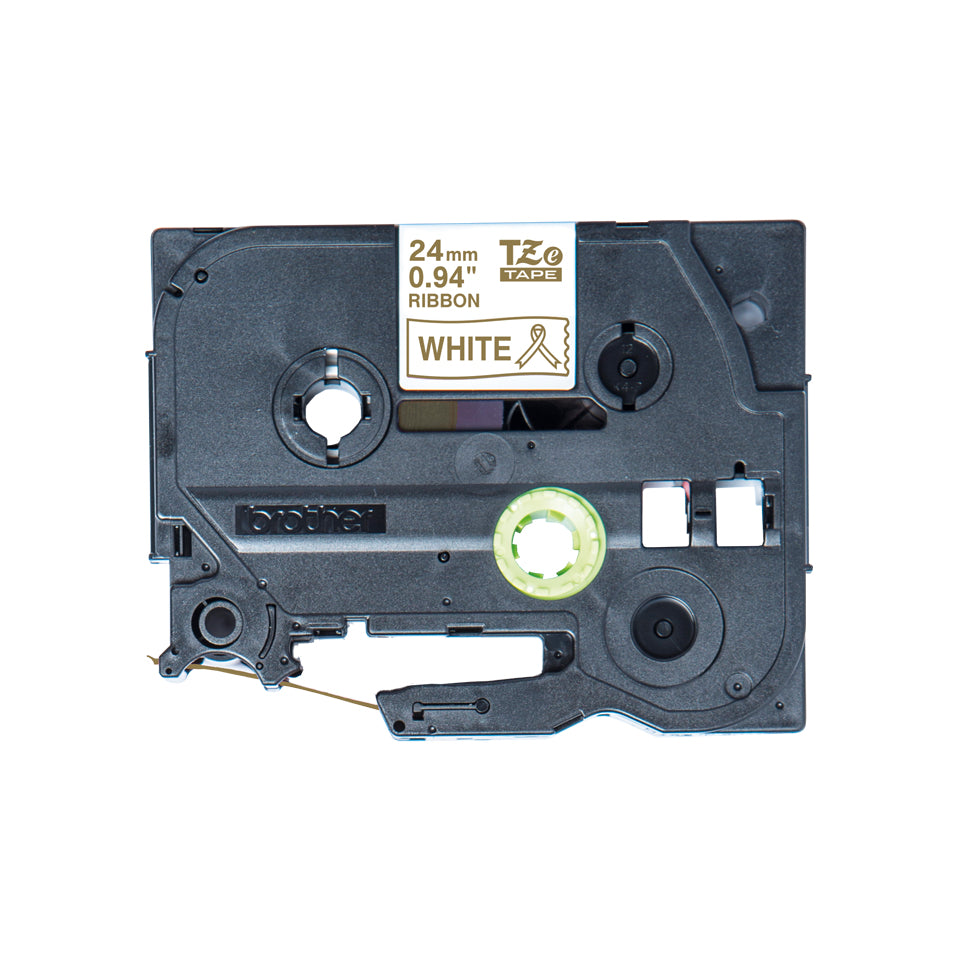 Brother TZe-R254 - Glossy - Gold on white - Roll (2.4 cm x 4 m) 1 tape cassette(s) - for PT2430PC, PT2730, PT2730VP, PT9600, PTD600, PTD600VP, PTD800W, PTH500LI, PTP700, PTP710BT, PTP750W