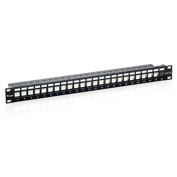 EQUIP PATCH PANEL 19 MODULAR 24P 1U FTP VACÍO NEGRO