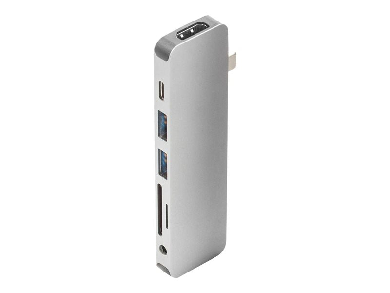 HyperDrive Solo 7-in-1 Hub - Estação de engate - USB-C - HDMI (GN21D-SILVER)